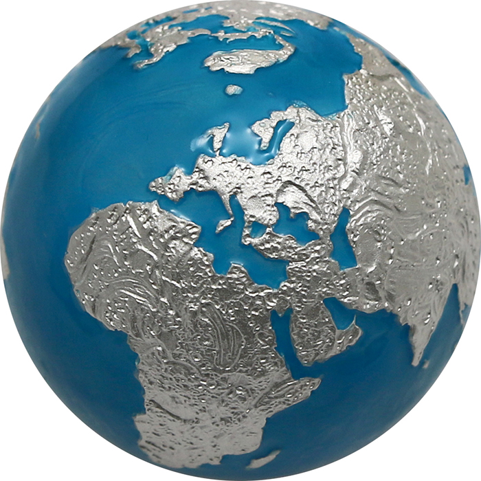 Stříbrná mince 3 Oz The Blue Marble - planeta Země zářící ve tmě 2023
