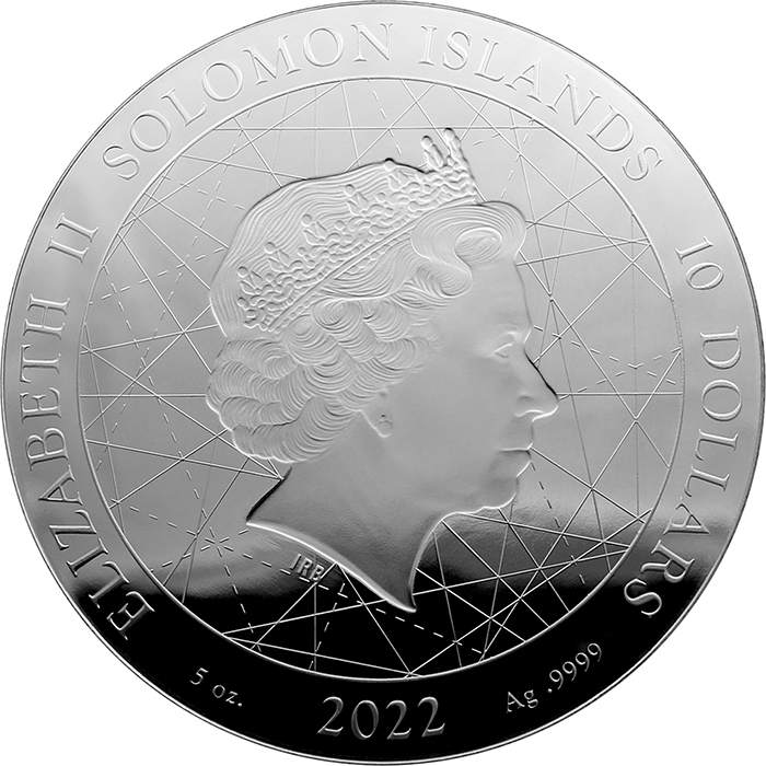 Sada strieborných mincí 2 x 5 Oz Západná a východná pologule 2022
