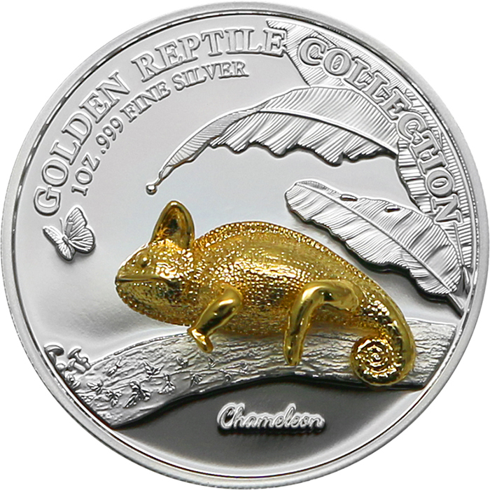 Sada stříbrných mincí Golden Reptile Collection - 3D plaz 2023 Proof