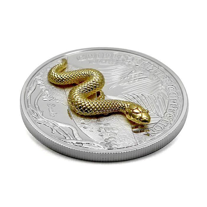 Sada stříbrných mincí Golden Reptile Collection - 3D plaz 2023 Proof