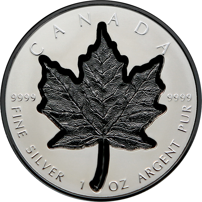 Přední strana Stříbrná mince Maple Leaf 1 Oz - Super Incuse 2023 Proof