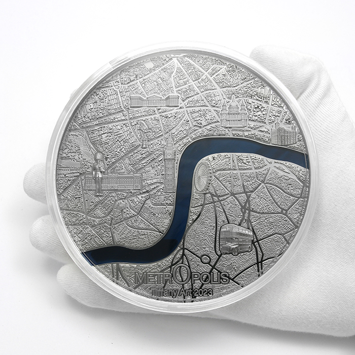 Stříbrná mince 1 kg Tiffany Art Metropolis - Londýn 2023 Proof