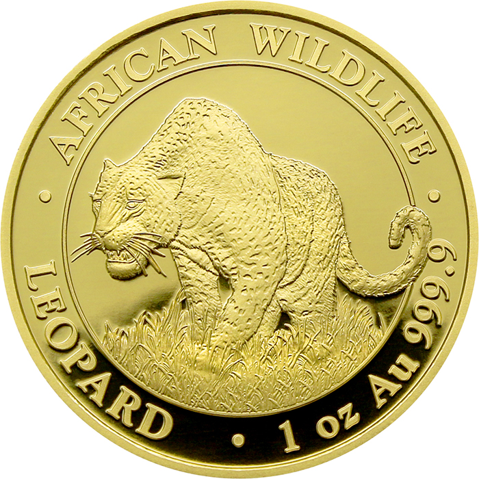 Zlatá investičná minca Leopard Somálsko 1 Oz 2023