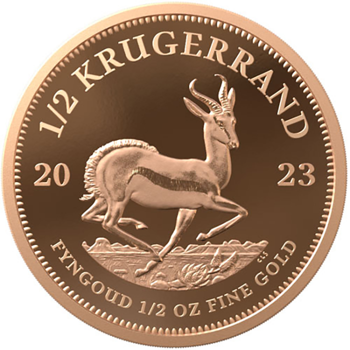 Zadní strana Krugerrand 2023 Exkluzívna sada zlatých mincí - Prestige Set Proof