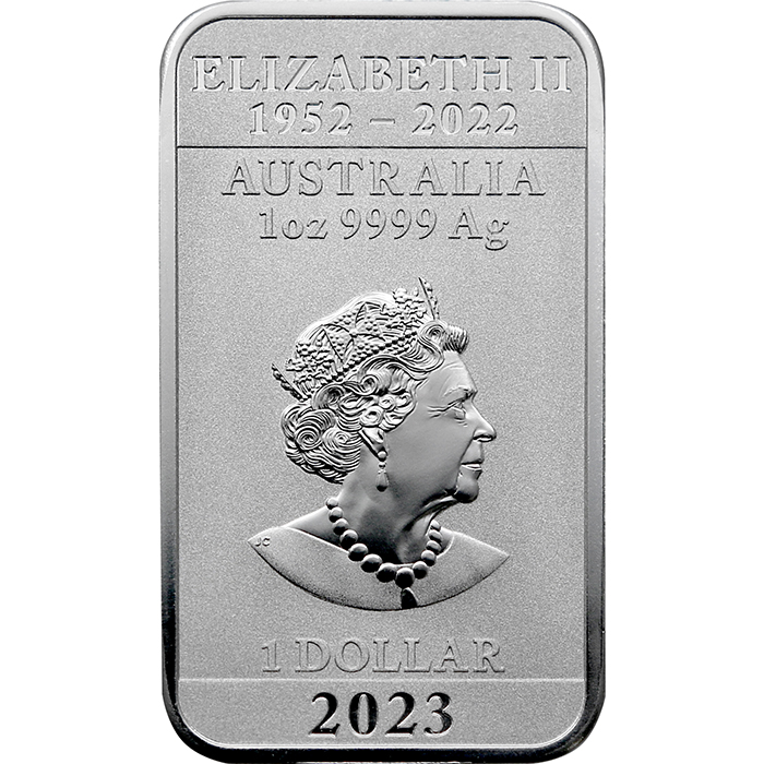 Stříbrná investiční mince Rectangular Dragon 1 Oz 2023