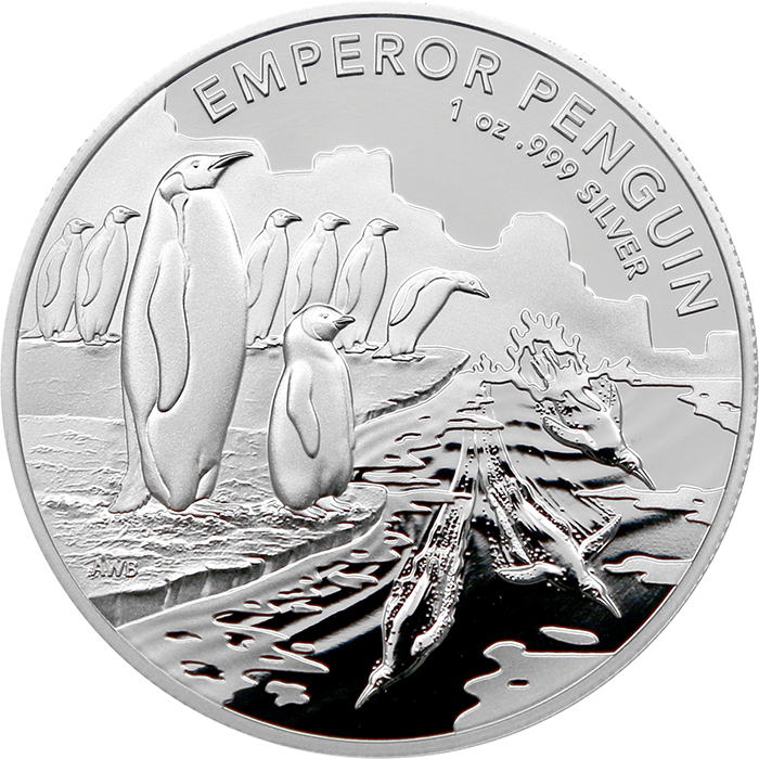 Stříbrná investiční mince Australian Antarctic Territory - Emperor Penguin 1 Oz 2023