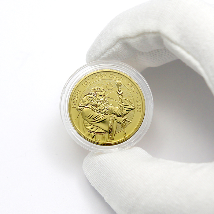 Zlatá investiční mince Mýty a legendy - Merlin 1 Oz 2023