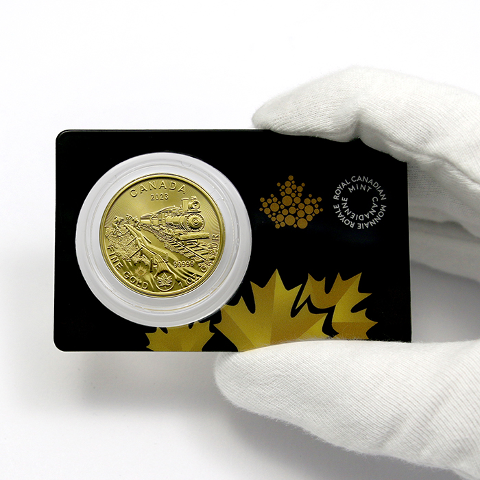 Zlatá investiční mince Zlatá horečka na Klondiku - Cesta zlata 1 Oz 2023 (.99999)