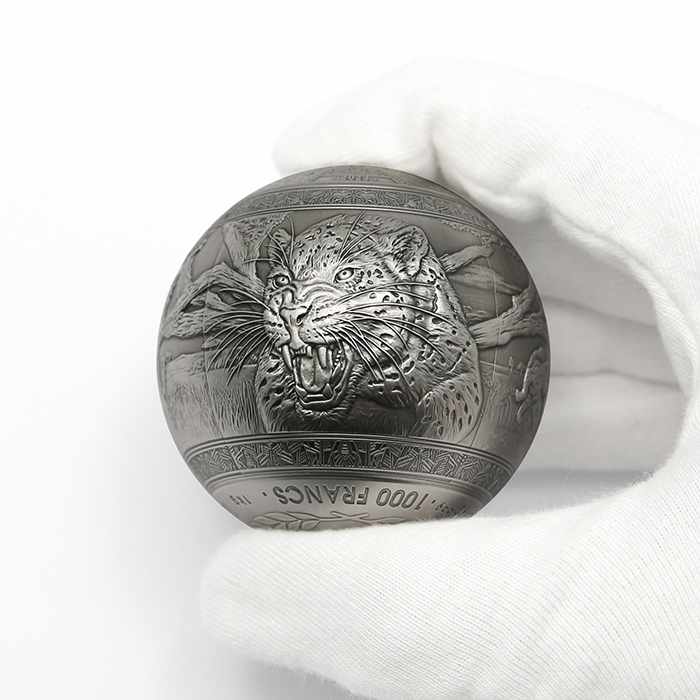 Stříbrná mince 1 Kg Big Five - Leopard 2023 Antique Standard