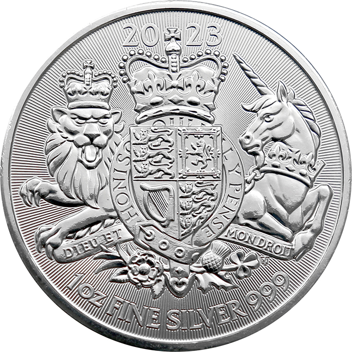 Stříbrná investiční mince Royal Arms 1 Oz 2023