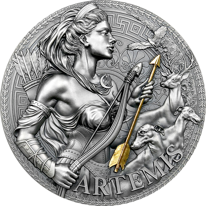 Edičný set IV. strieborných mincí séria Veľká grécka mytológia 2023 Antique Standard