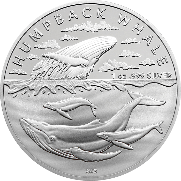 Stříbrná investiční mince Australian Antarctic Territory - Humpback Whale 1 Oz 2023