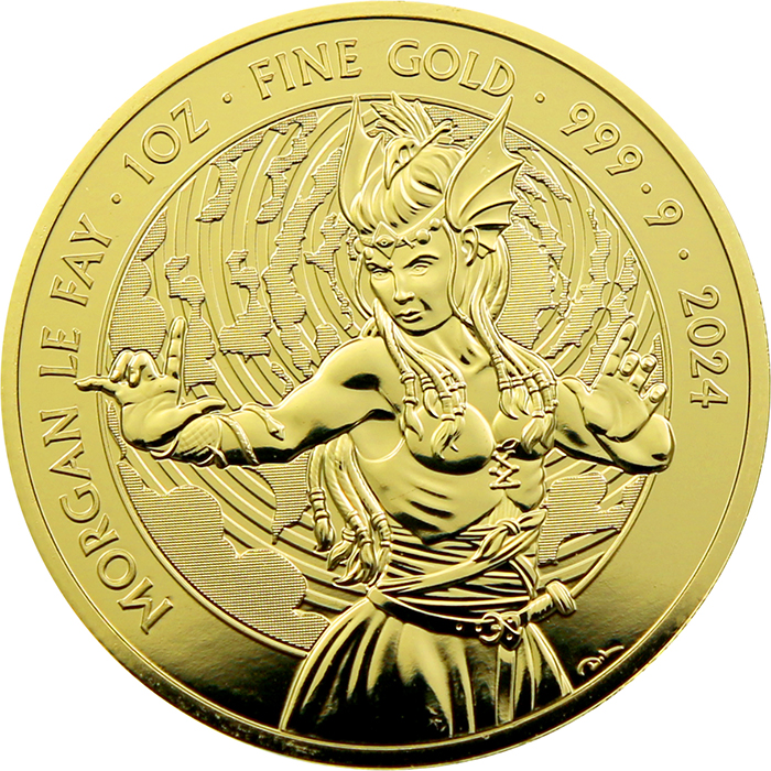 Zlatá investiční mince Mýty a legendy - Morgana 1 Oz 2024