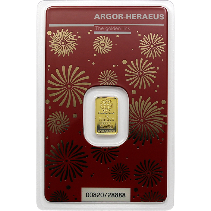 1g Argor Heraeus Limited edition - Rok draka 2024 investiční zlatý slitek
