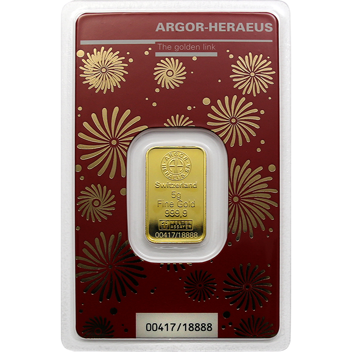 5g Argor Heraeus Limited edition - Rok draka 2024 investiční zlatý slitek