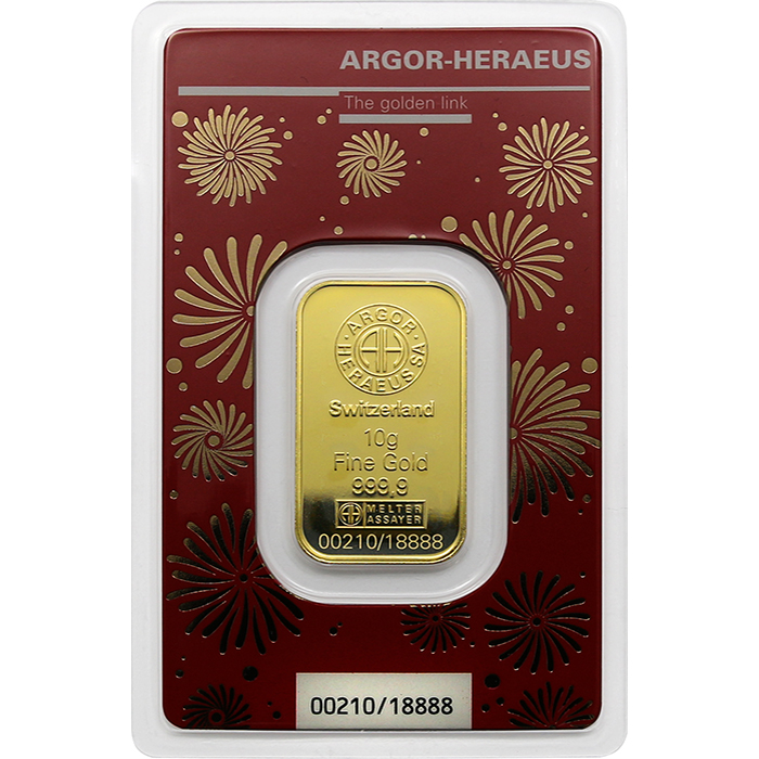 10g Argor Heraeus Limited edition - Rok draka 2024 investiční zlatý slitek