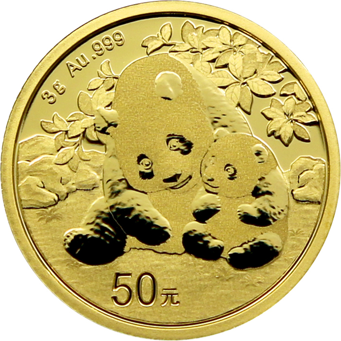 Zlatá investiční mince Panda 3g 2024