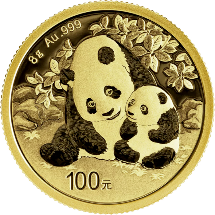 Zlatá investičná minca Panda 8g 2024