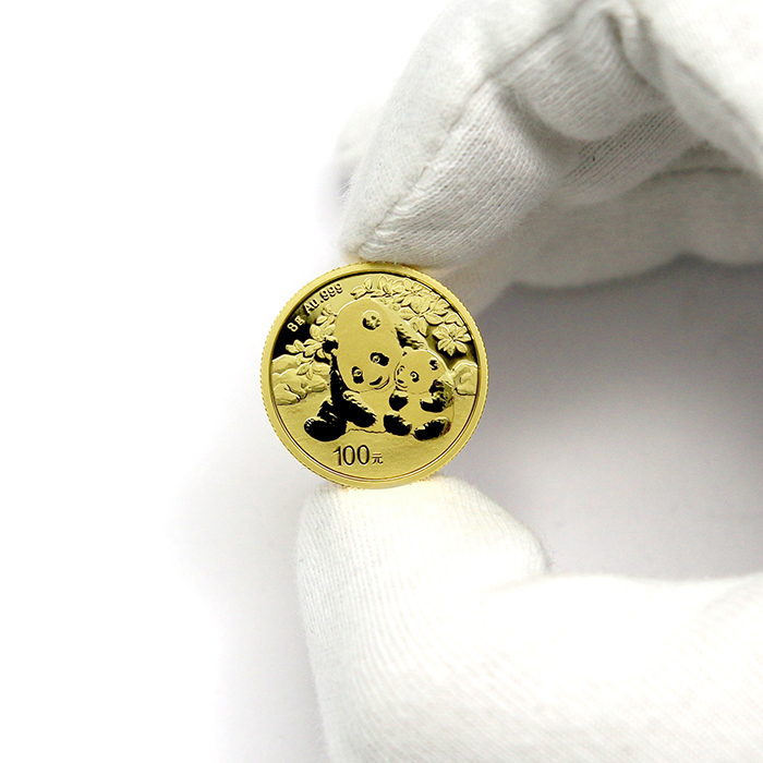 Zlatá investiční mince Panda 8g 2024