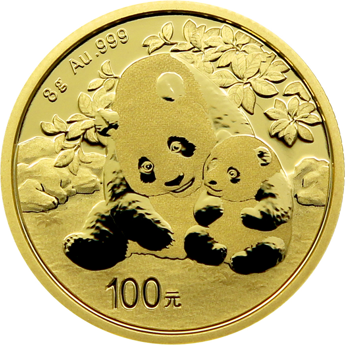 Zlatá investiční mince Panda 8g 2024