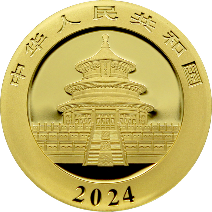 Zlatá investiční mince Panda 30g 2024