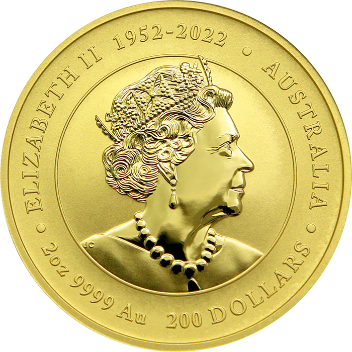 Zlatá investiční mince Year of the Dragon Rok Draka Lunární 2 Oz 2024