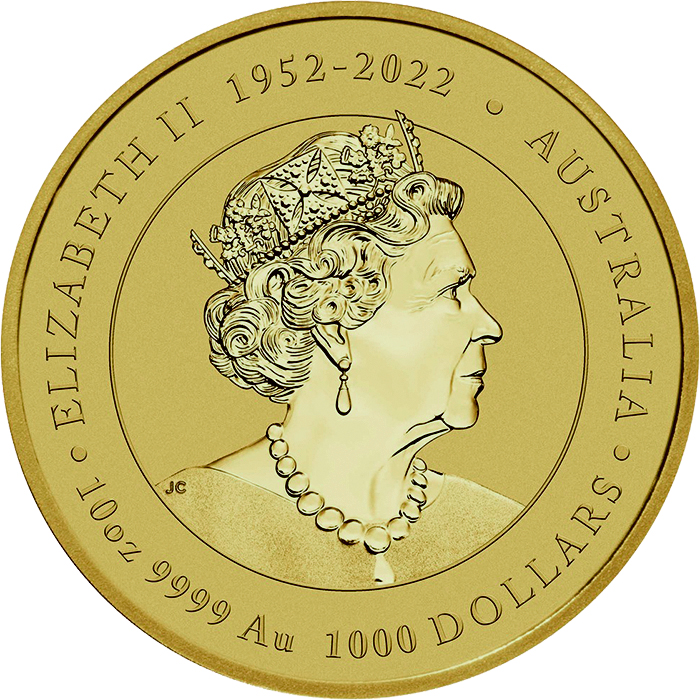 Zlatá investiční mince Year of the Dragon Rok Draka Lunární 10 Oz 2024