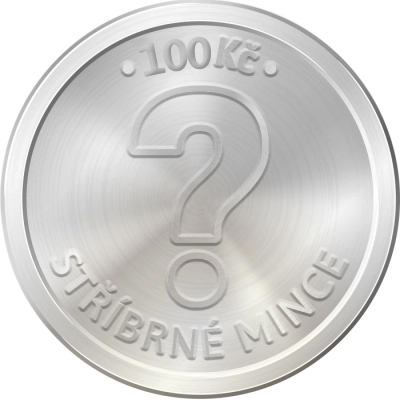 Přední strana Strieborná minca 100 Kč Najvyšší súd 2025 Proof
