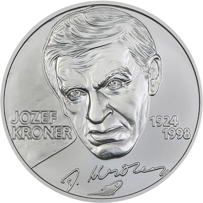 Přední strana Stříbrná mince Jozef Kroner - 100. výročí narození 2024 Standard