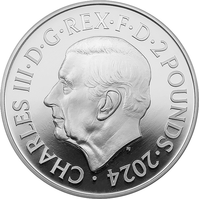 Zadní strana Stříbrná mince Hudební legendy - George Michael 1 Oz 2024 Proof