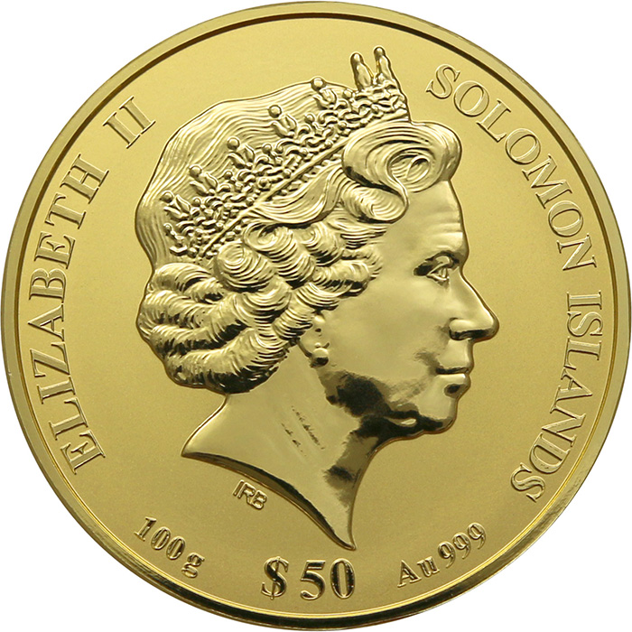 Zadní strana Zlatá mince Kaple sv. Jiří 2022 Proof