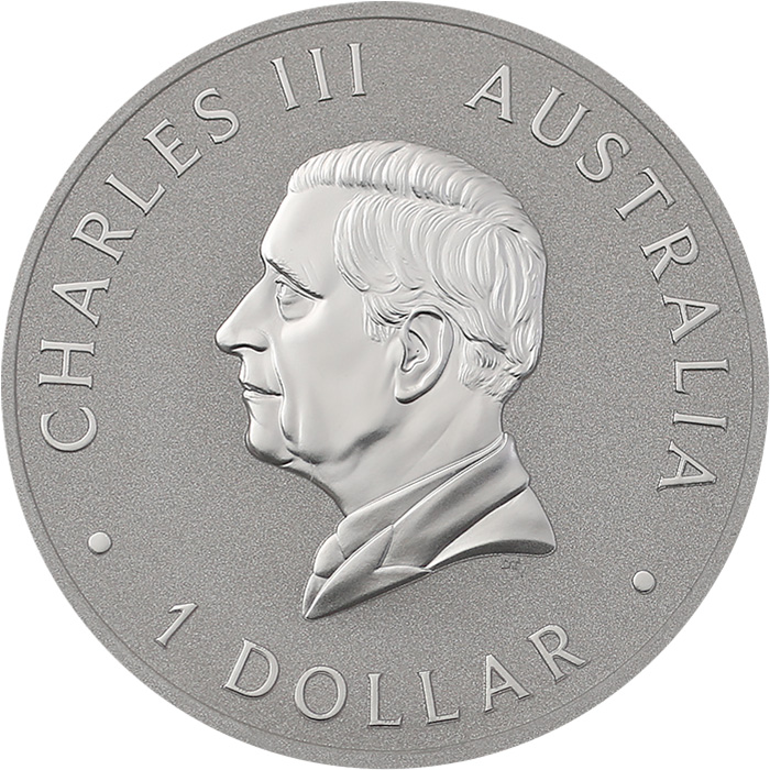 Zadní strana Strieborná investičná minca 125 rokov Perth Mint 1 Oz 2024