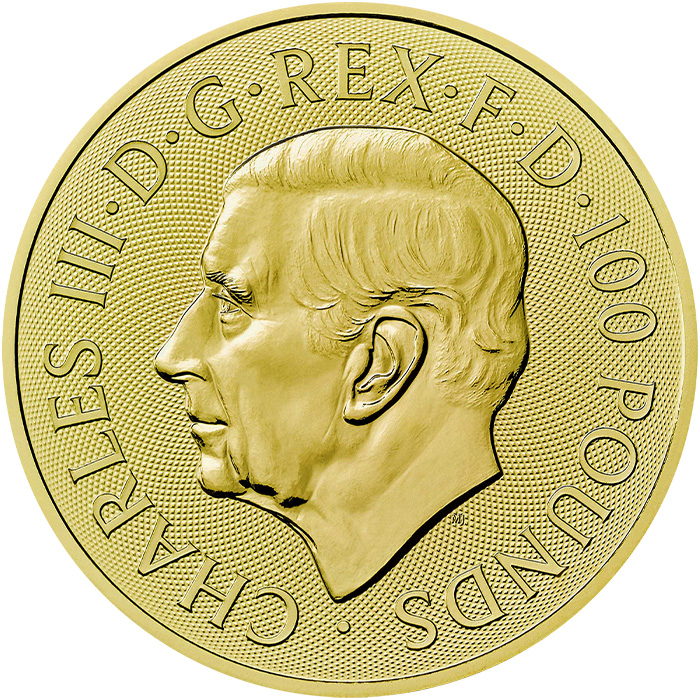 Zadní strana Zlatá investičná minca British Lion and American Eagle 1 Oz 2024