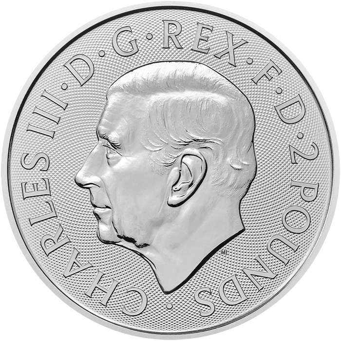 Zadní strana Stříbrná investiční mince British Lion and American Eagle 1 Oz 2024