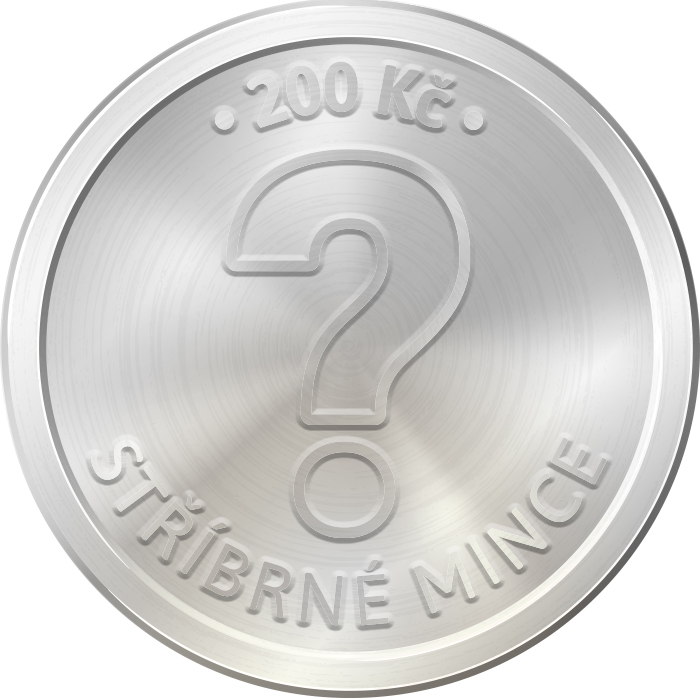 Přední strana Stříbrná mince 200 Kč Jiří Harcuba 100. výročí narození 2028 Proof