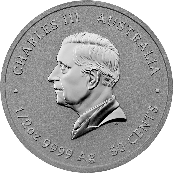 Zadní strana Strieborná investičná minca Year of the Snake Rok Hada Lunárny 1/2 Oz 2025