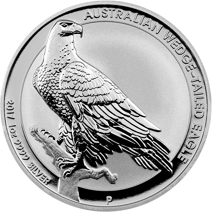 Přední strana Stříbrná investiční mince Orel klínoocasý 1 Oz 2017