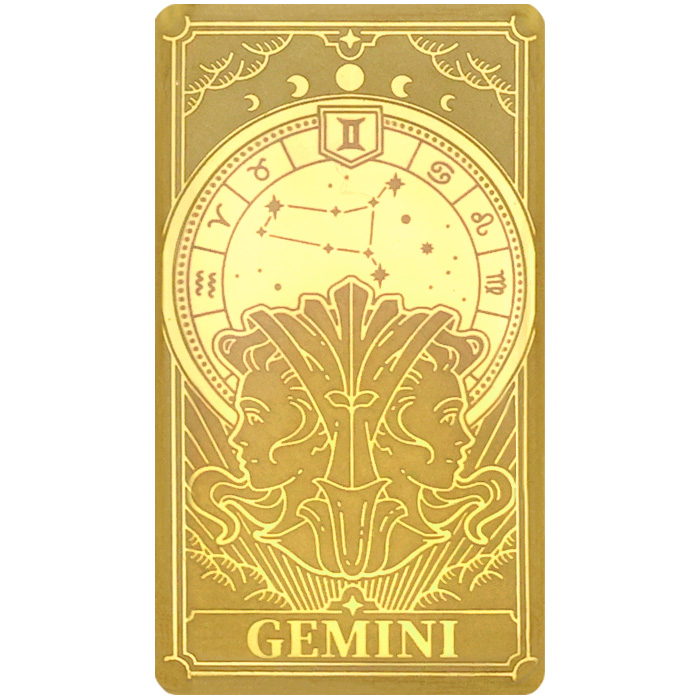 Přední strana Aranyérme A zodiákus jele - Gemini Proof