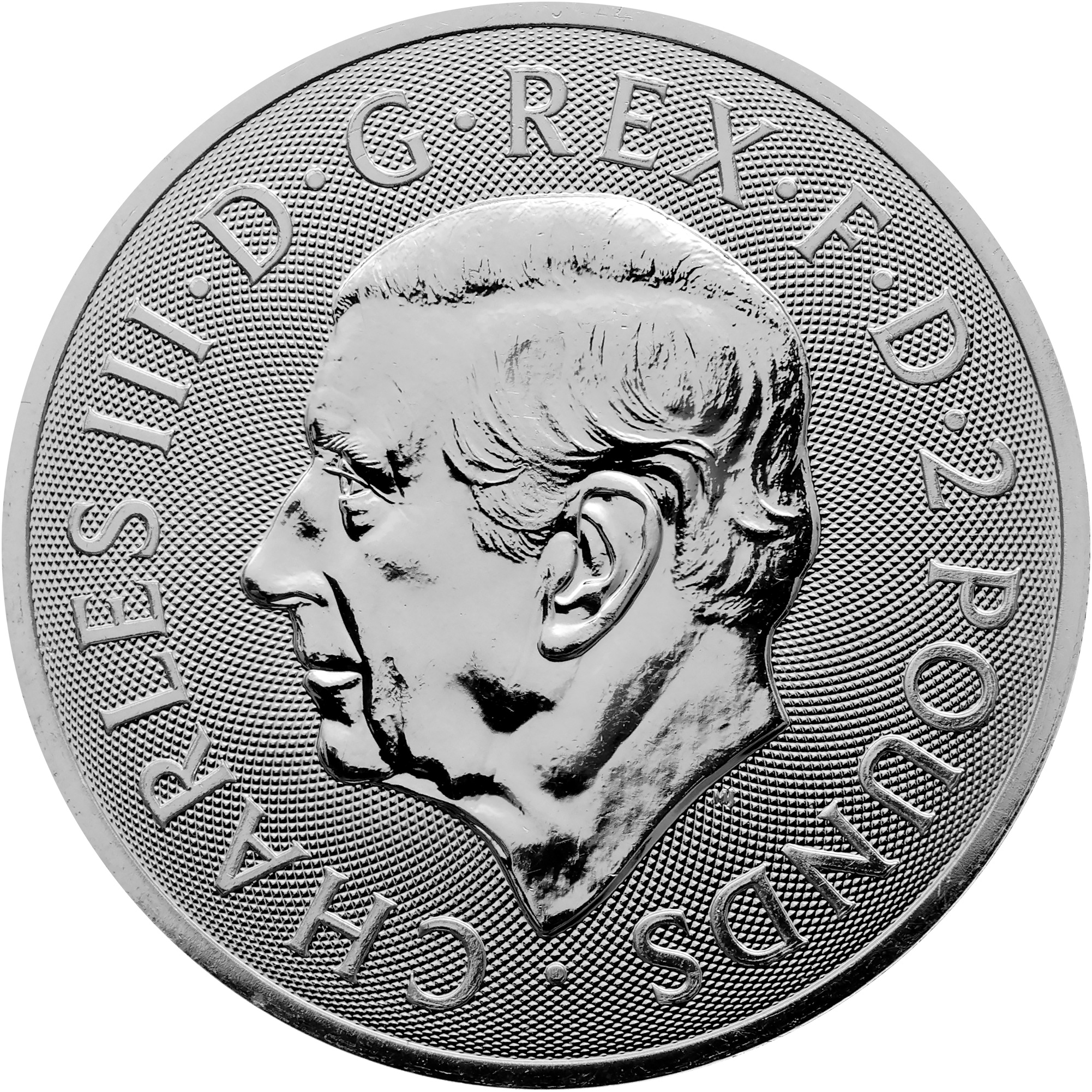 Zadní strana Stříbrná investiční mince Mýty a legendy - Beowulf a Drak 1 Oz 2025