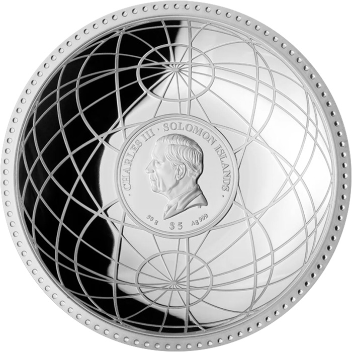 Zadní strana Stříbrná pozlacená mince 50 g Velikáni investičních mincí 2025 Proof