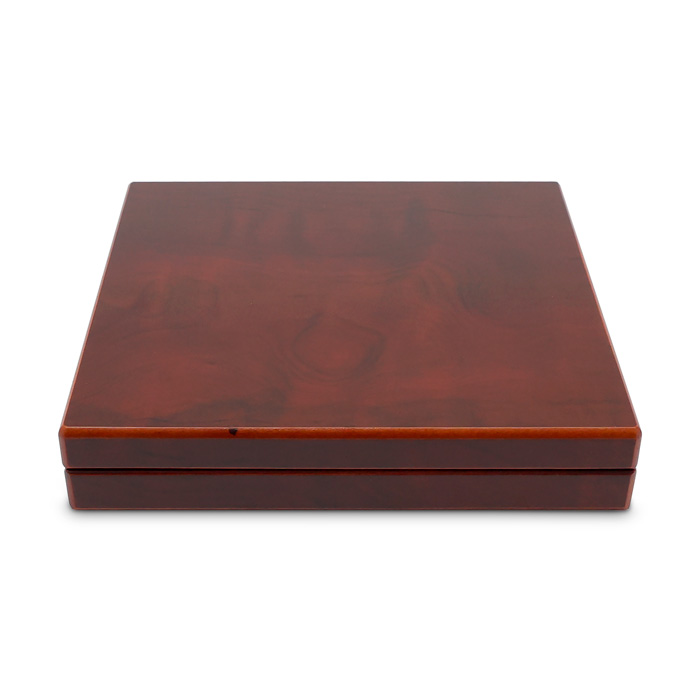 Zadní strana Universal brown box for nine coins up to 1 ounce