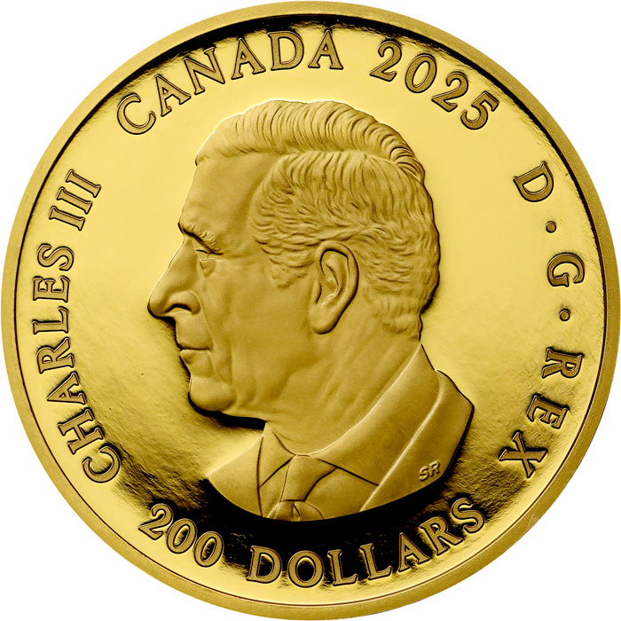 Zadní strana Zlatá mince Oslava rozmanitosti Kanady: Síla a hojnost 1 Oz 2025 Proof