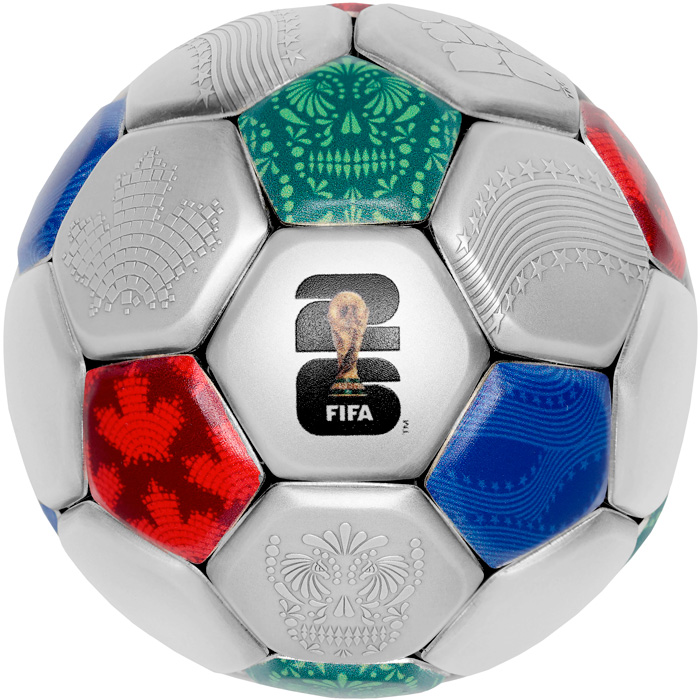 Přední strana Strieborná 3D minca FIFA World Cup 26™ 2025 Antique Standard