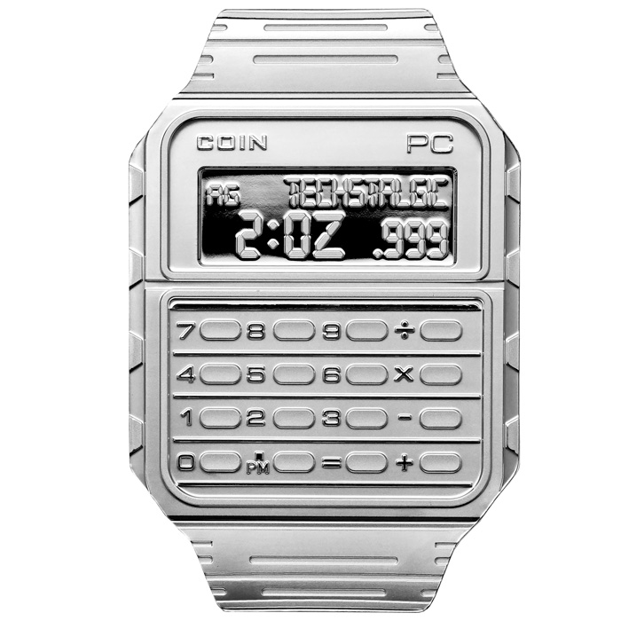 Přední strana Stříbrná mince TechStalgic - Databank Watch 2024 Proof