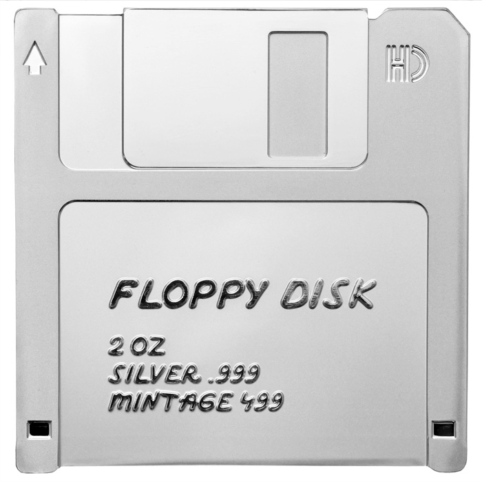 Přední strana Strieborná minca TechStalgic - Floppy disk 2024 Proof
