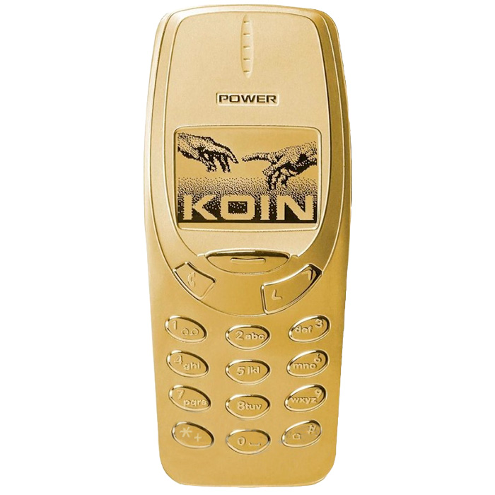 Přední strana Stříbrná pozlacená mince TechStalgic - Unbreakable Phone 2025 Proof