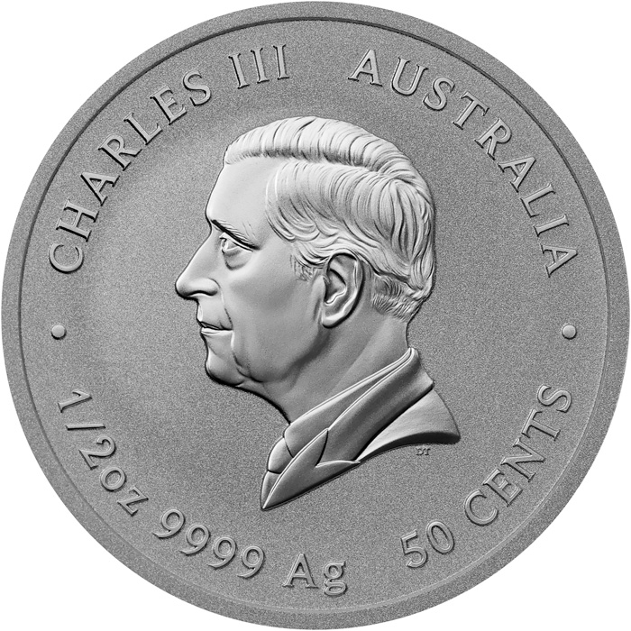 Zadní strana Strieborná investičná minca Year of the Horse Rok Koňa Lunárna 1/2 Oz 2026