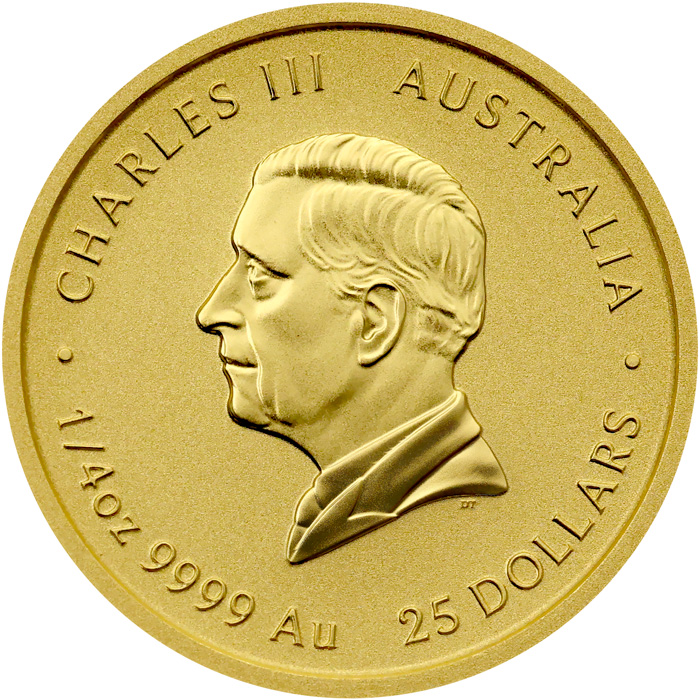 Zadní strana Zlatá investiční mince Year of the Horse Rok Koně Lunární 1/4 Oz 2026