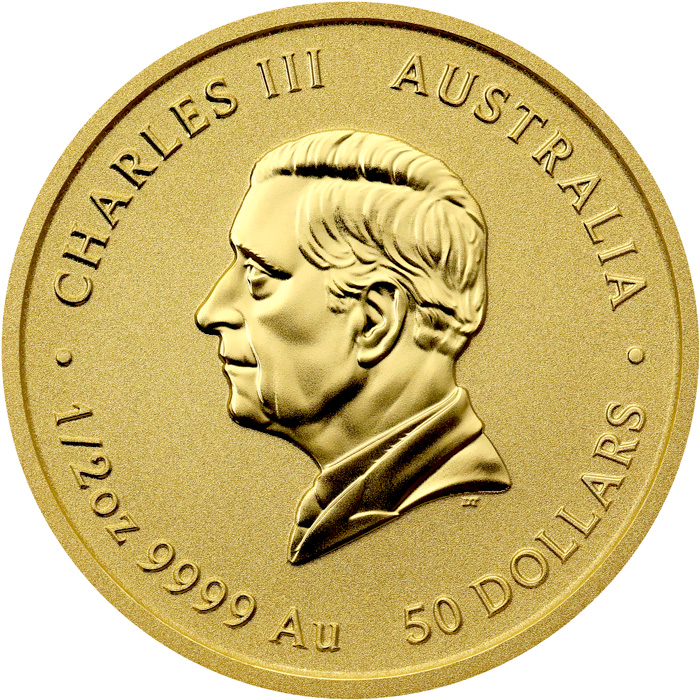 Zadní strana Zlatá investičná minca Year of the Horse Rok Koňa Lunárna 1/2 Oz 2026