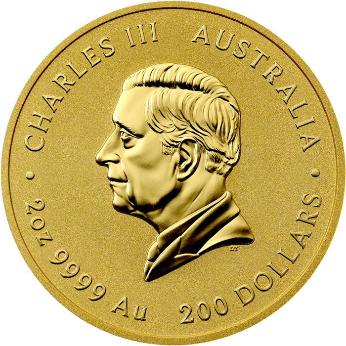 Zadní strana Zlatá investiční mince Year of the Horse Rok Koně Lunární 2 Oz 2026